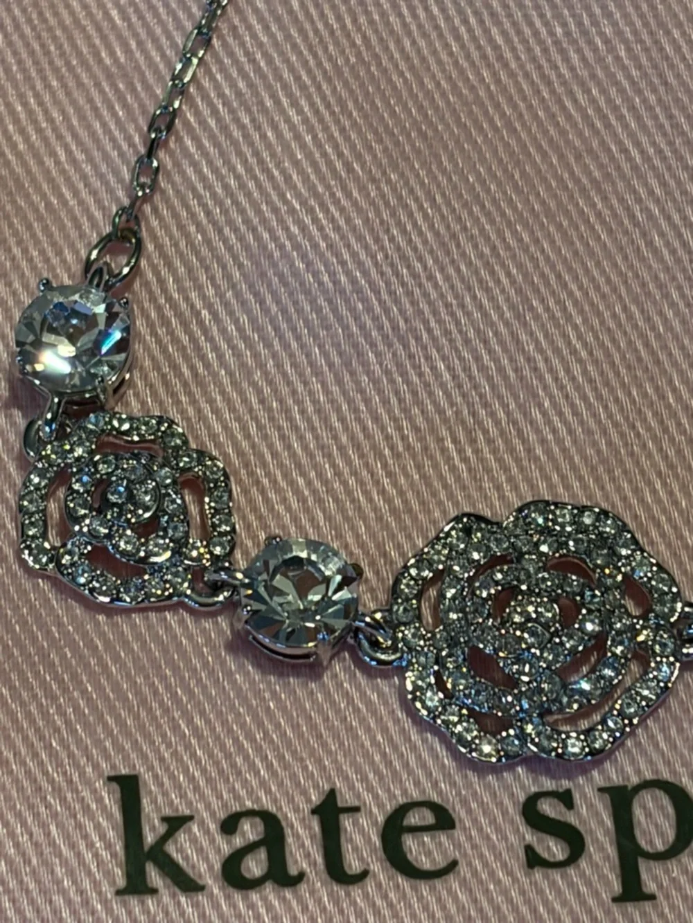 Kate Spade Silver Rhinestone Rose Bracelet—NWT - Picture 4 of 5